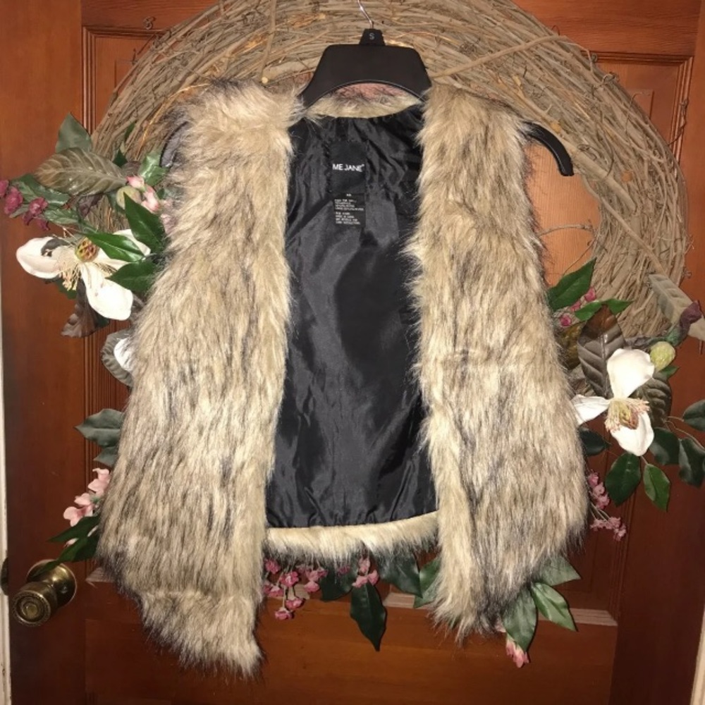 Faux fur vest